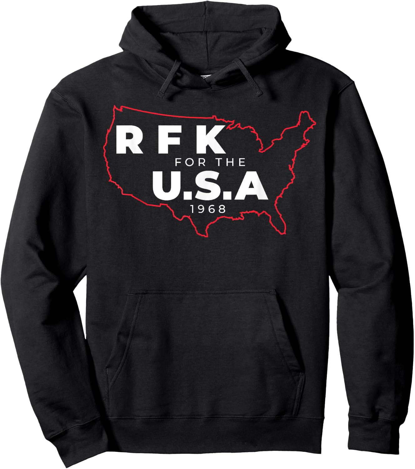 RFK Campaign Shirt Robert F Bobby Kennedy Hoodie - Hoodie | Black