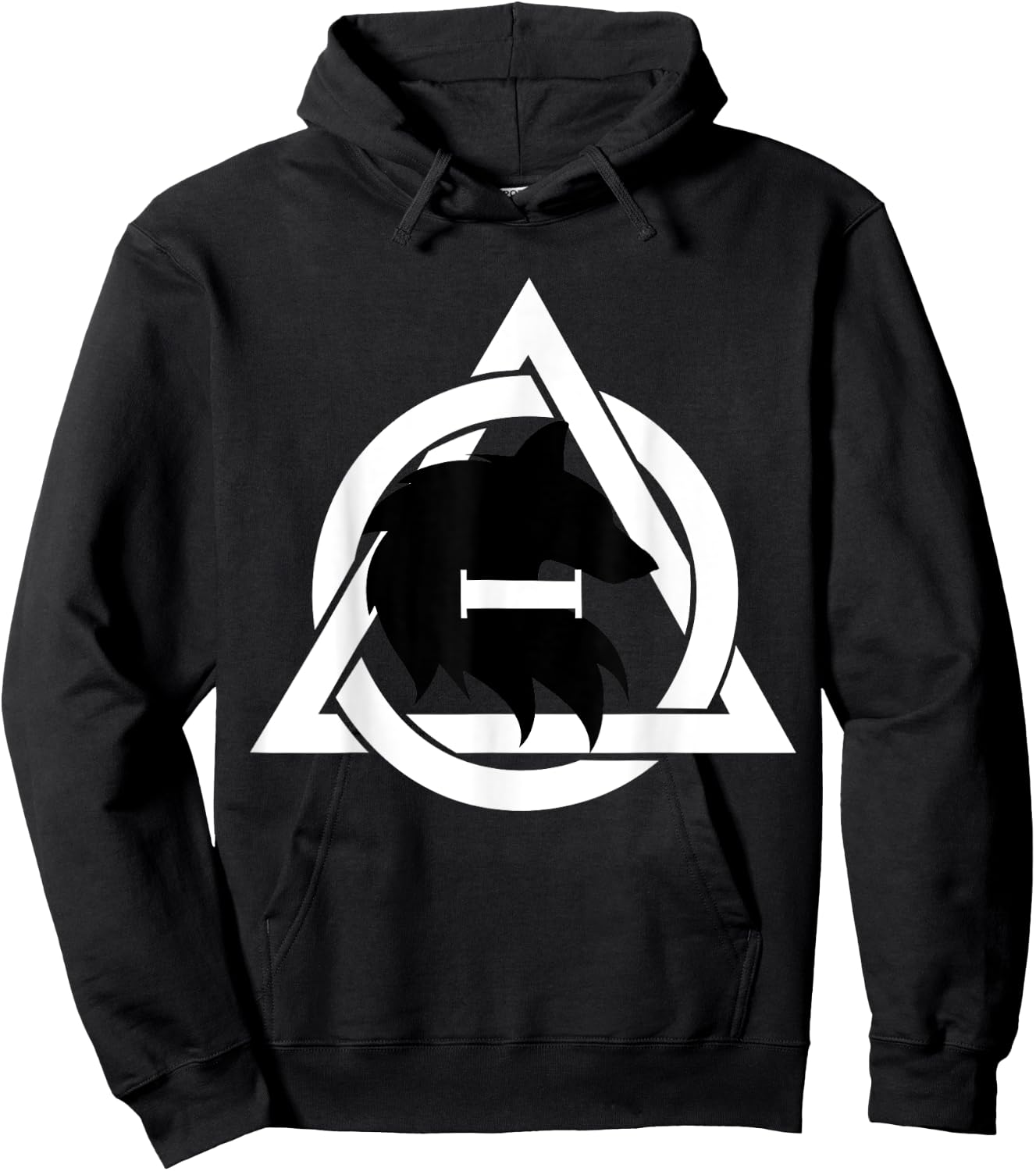 Therian Theta Delta Wolf Dog Hoodie - Hoodie | Black