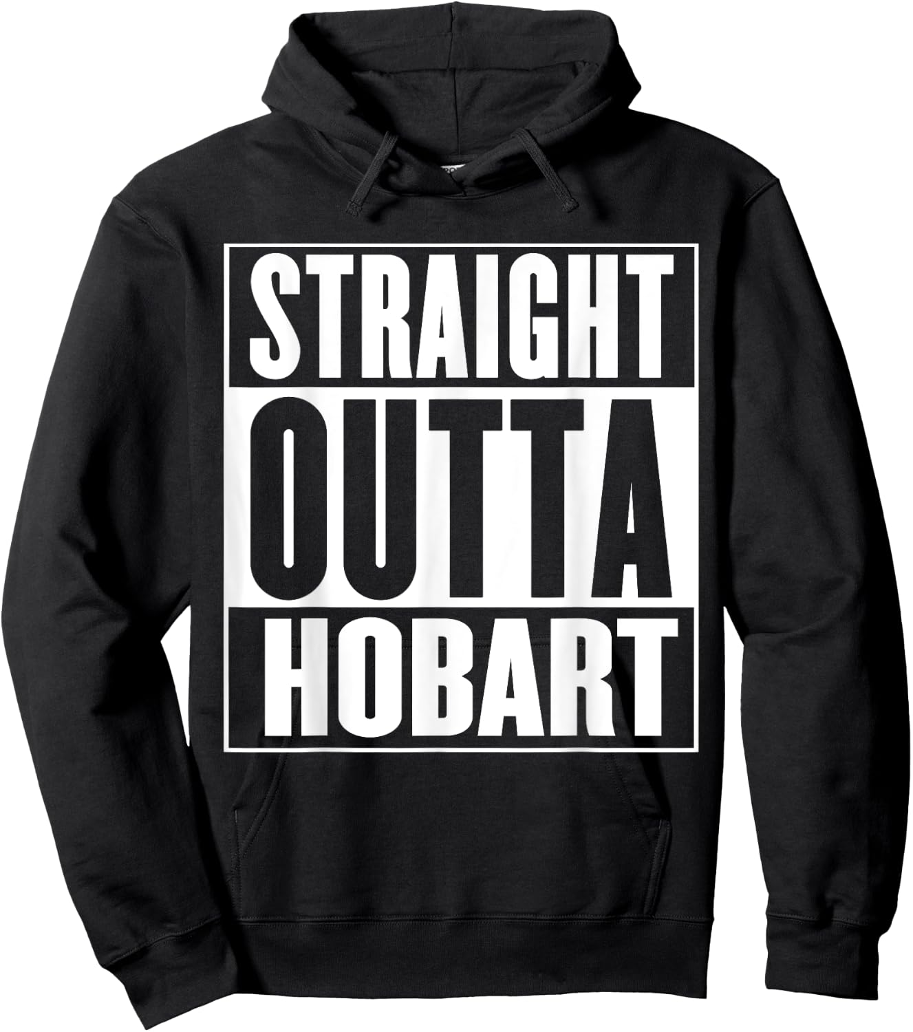 Straight Outta Hobart Hoodie - Hoodie | Black
