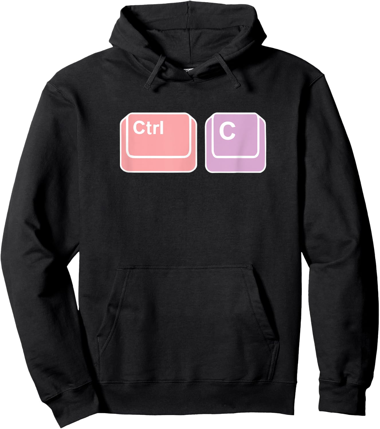 Hilarious Ctrl-C Computer Geek Gift Hoodie - Hoodie | Black
