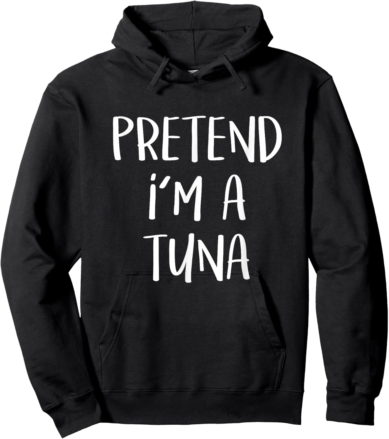 Pretend I'm A Tuna Costume Funny Fish Halloween Party Hoodie - Hoodie | Black