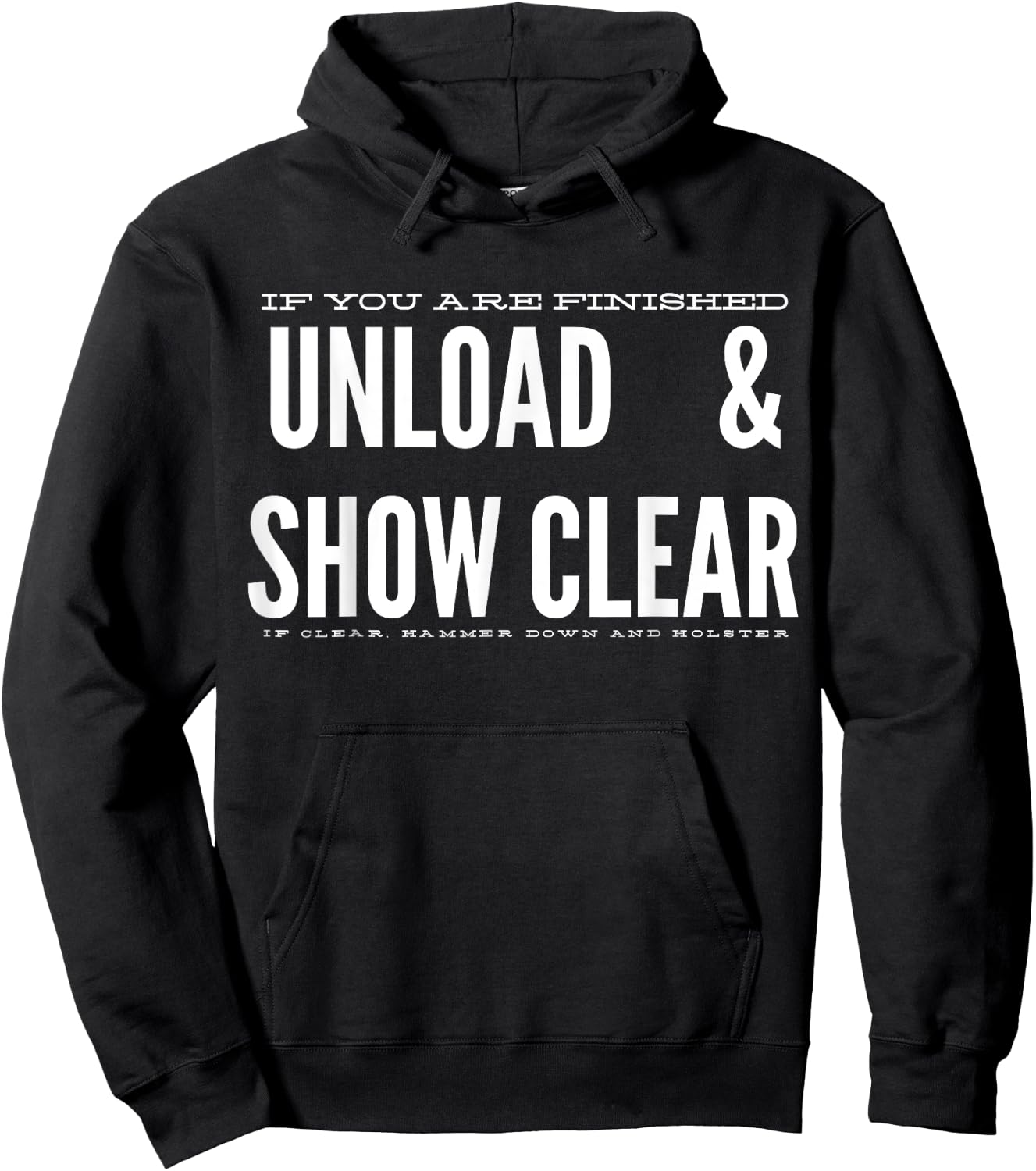 Unload & Show Clear Hoodie - Hoodie | Black