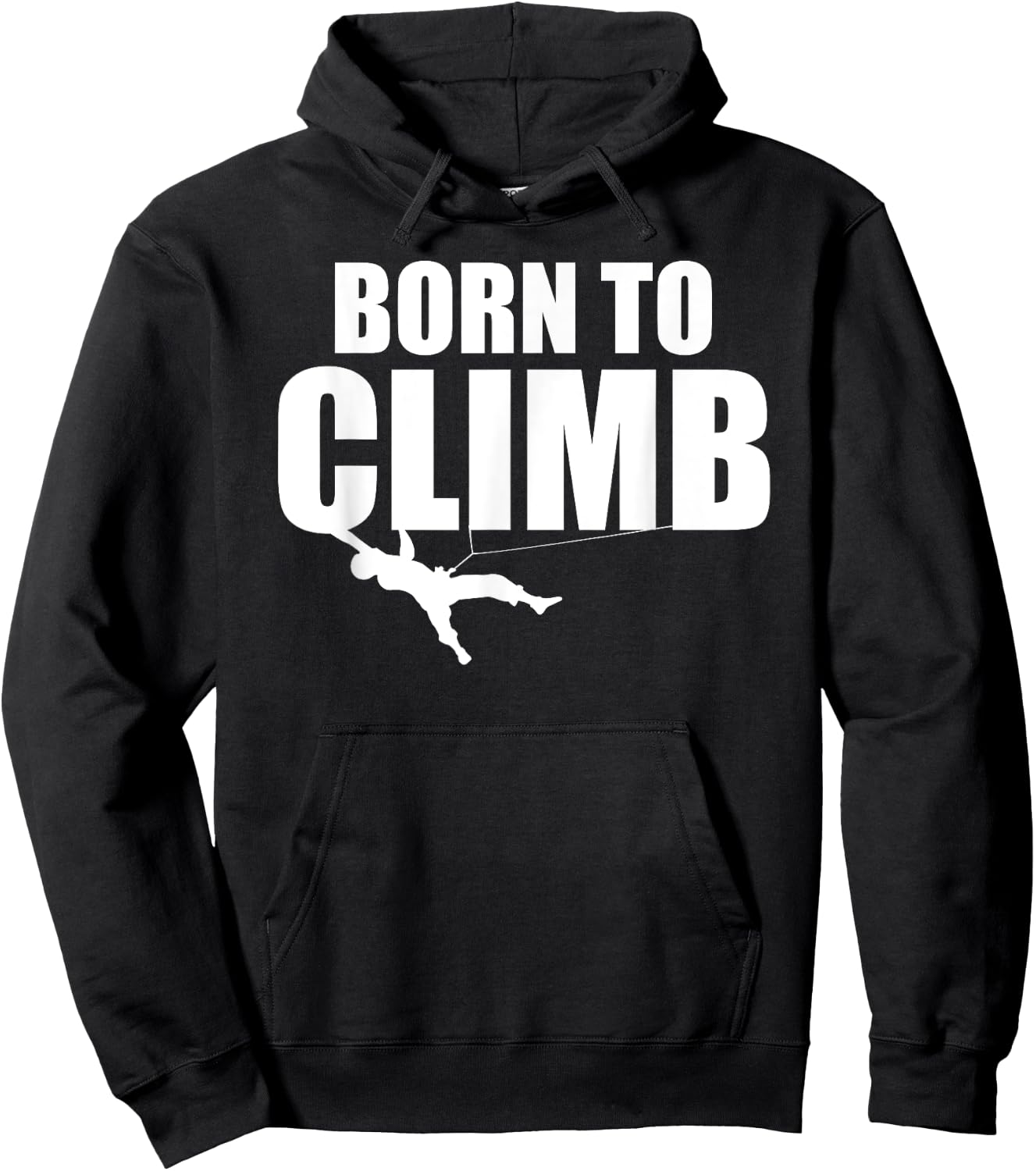 Mountain Climbing Born To Climb Hoodie - Hoodie | Black