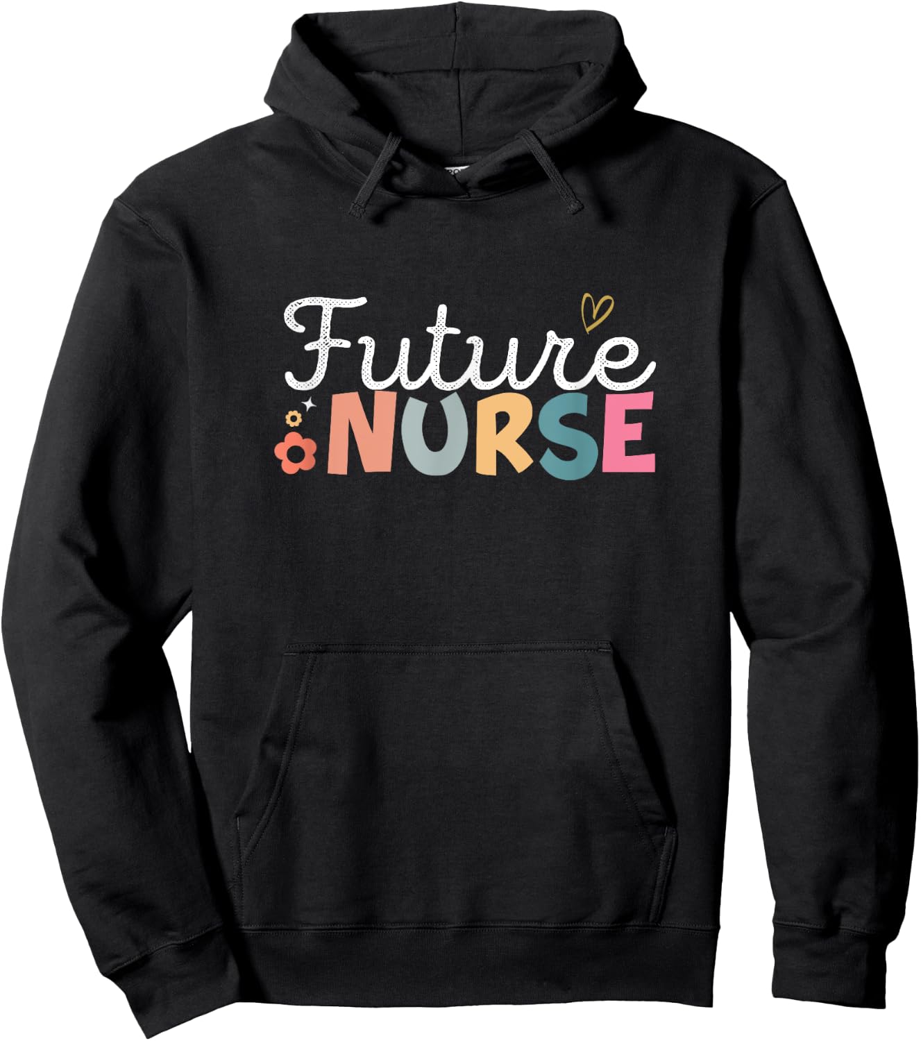 Retro Future Nurse Nursing School Student Nurse In Progress Hoodie - Hoodie | Black