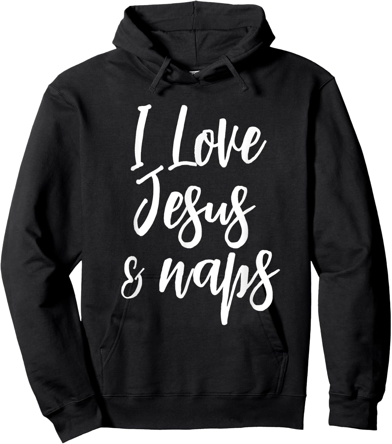 Inspirational I Love Jesus And Naps Fun Faith Hoodie - Hoodie | Black