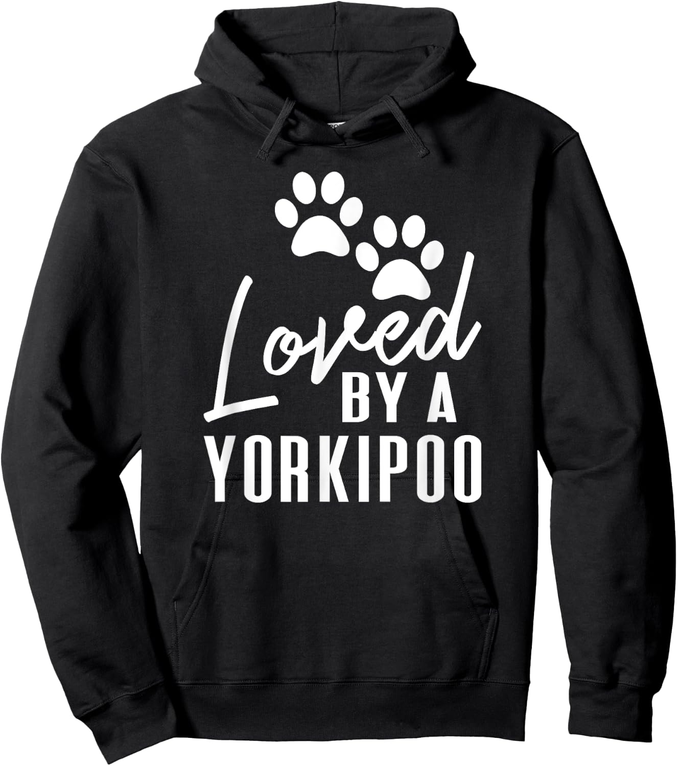 Loved By A Yorkipoo - Gift Yorkippo Mom or Dad Hoodie - Hoodie | Black