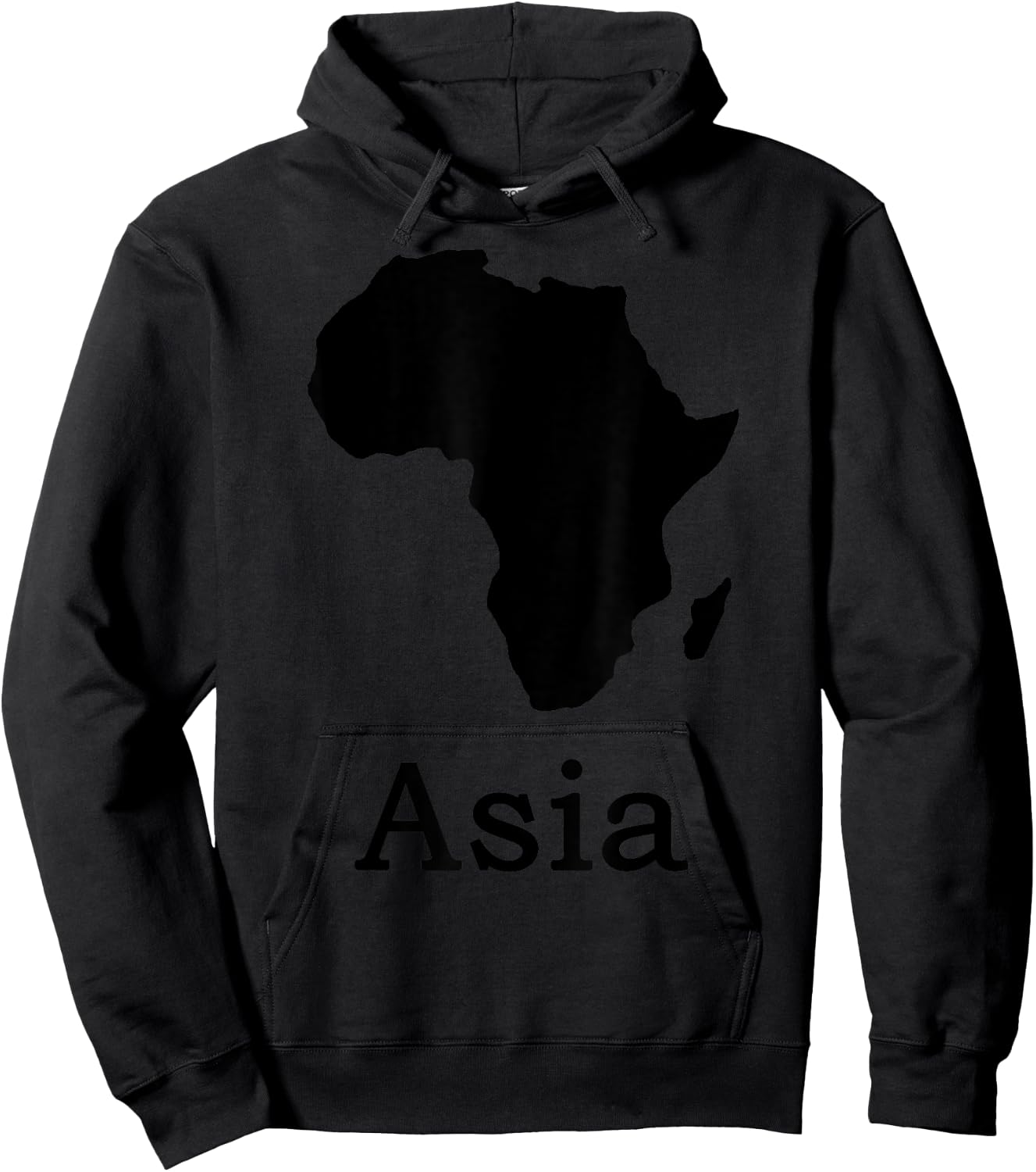 Funny Mixed-up Africa Asia Hoodie - Hoodie | Black