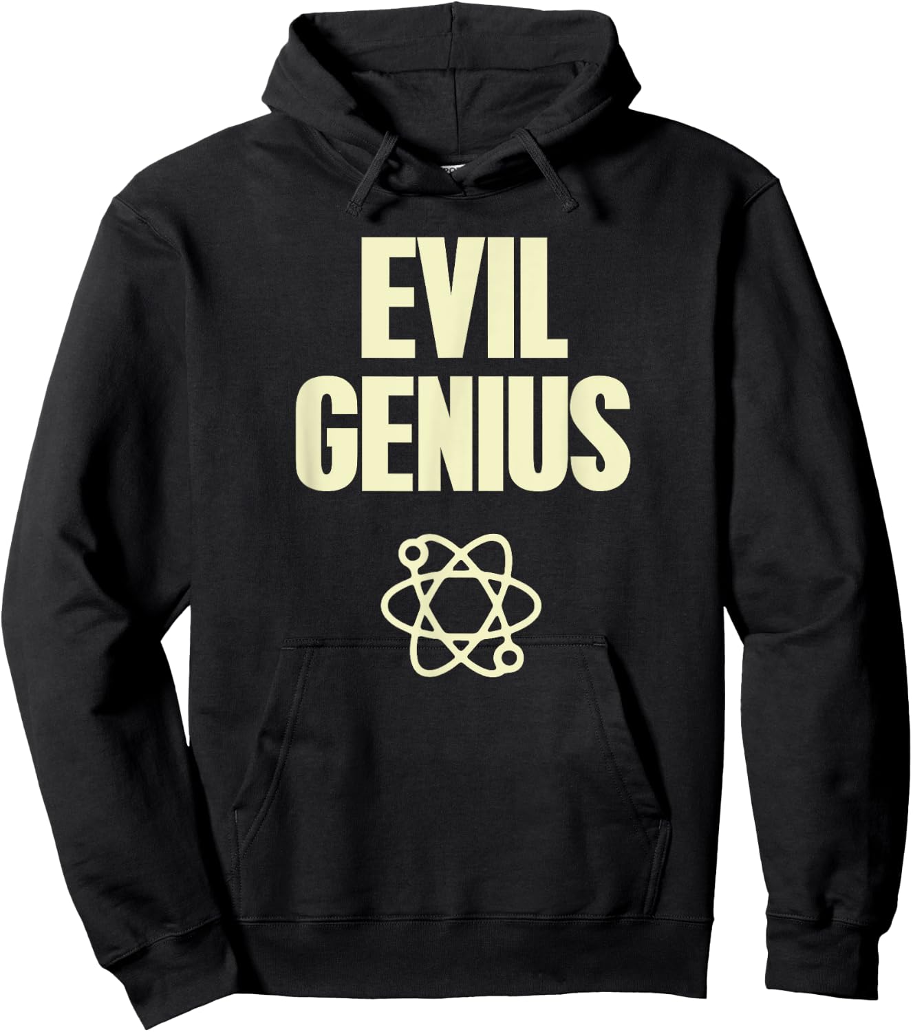 Funny Evil Genius With Atomic Symbol Mad Scientist Hoodie - Hoodie | Black