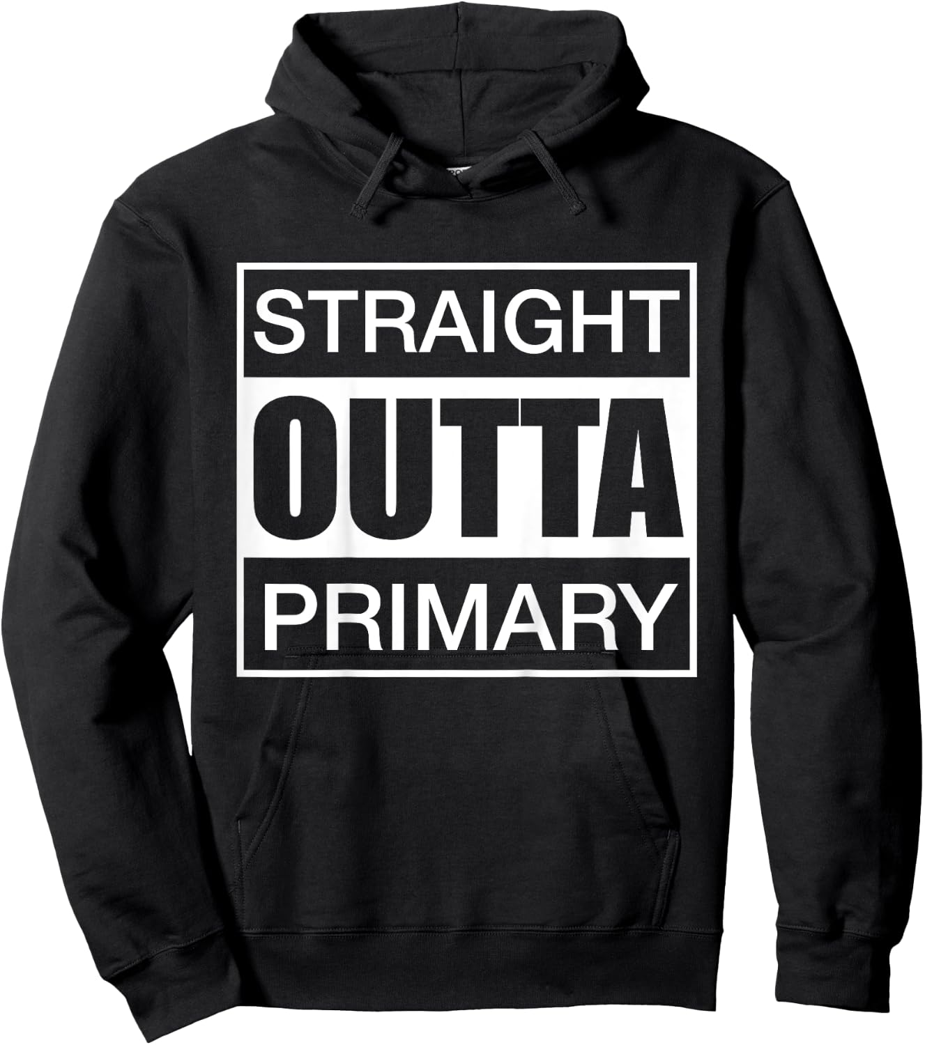 Kids Straight Outta Primary LDS Mormon Funny Kids Hoodie - Hoodie | Black