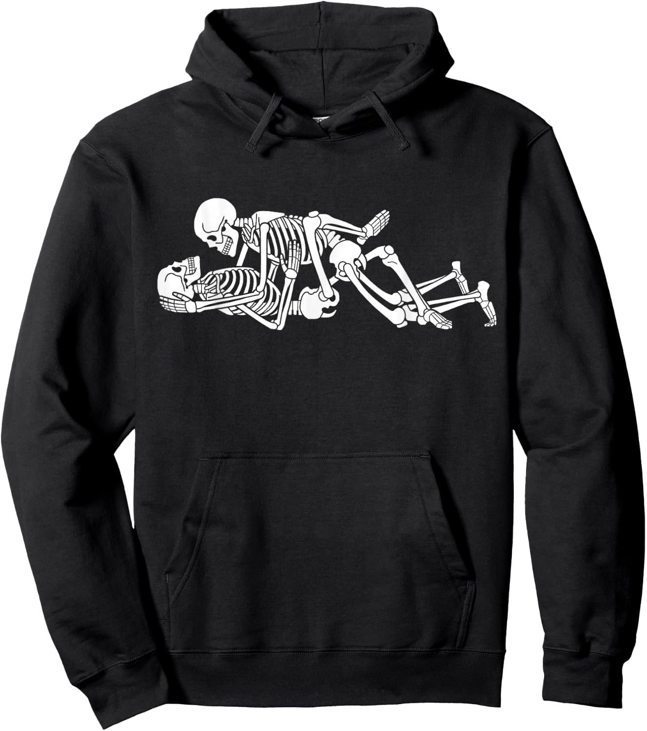 Halloween Naughty Sexy Funny Skeleton Costume Hoodie - Hoodie | Black