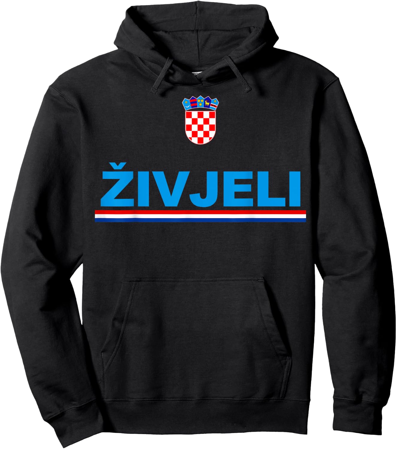 Zivjeli! Cheers In Croatian Shirt Funny Croatia Souvenir Hoodie - Hoodie | Black