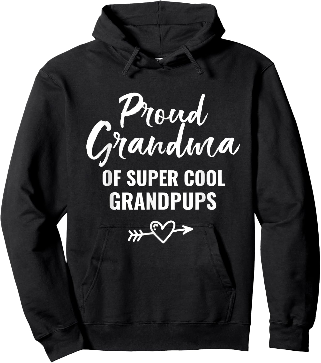 Proud Grandma Shirt Love Grandpups Dog Lovers Hoodie - Hoodie | Black