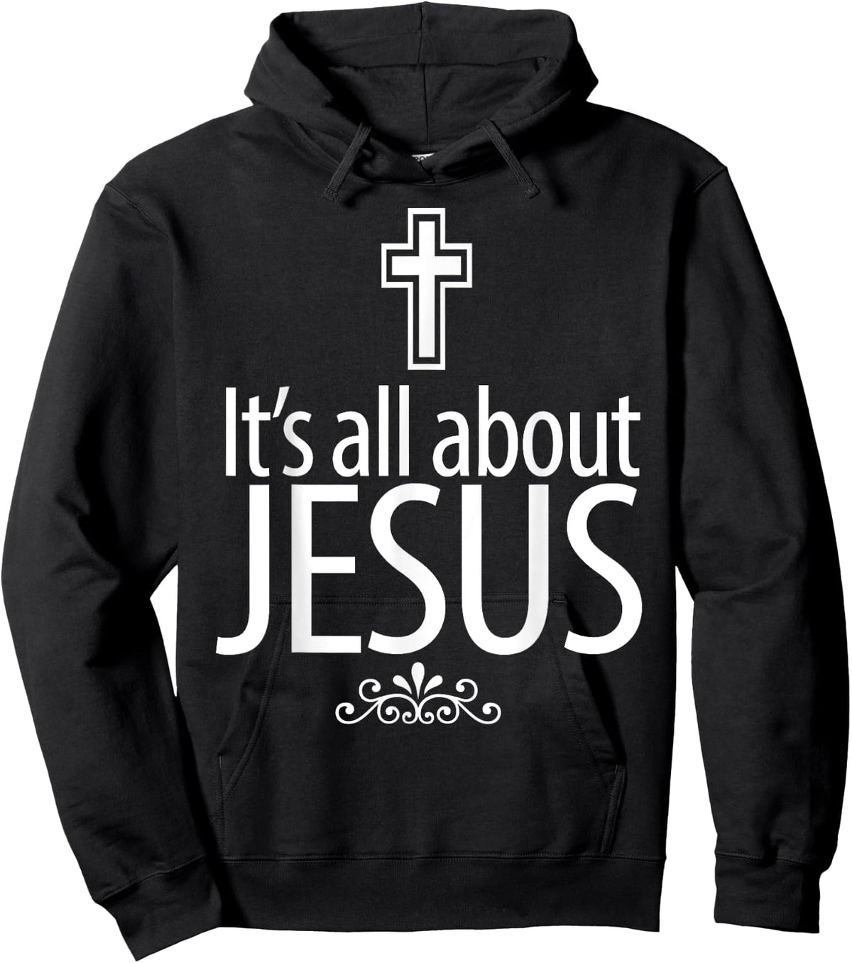 Christerest: It's All About Jesus Christian Gift Hoodie - Hoodie | Black