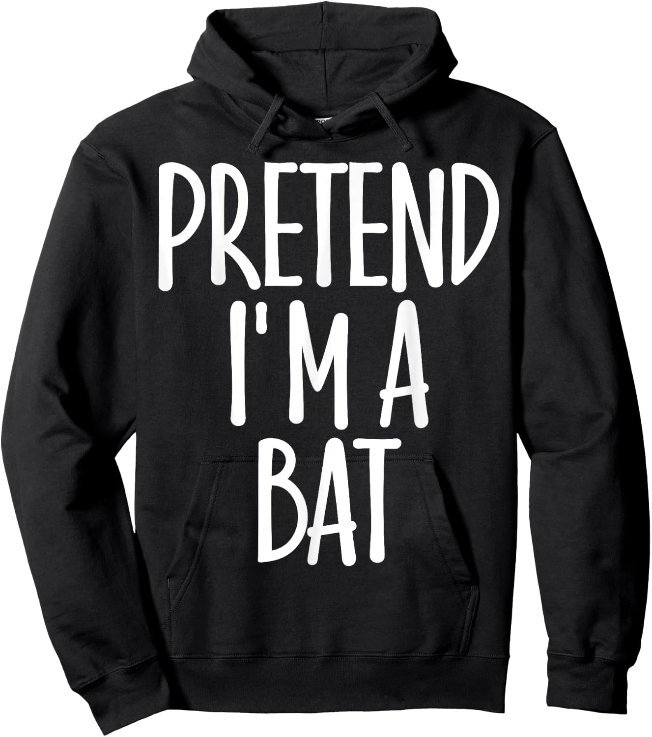Easy Pretend I'm Bat Costume Gift Fun Lazy Halloween Hoodie - Hoodie | Black