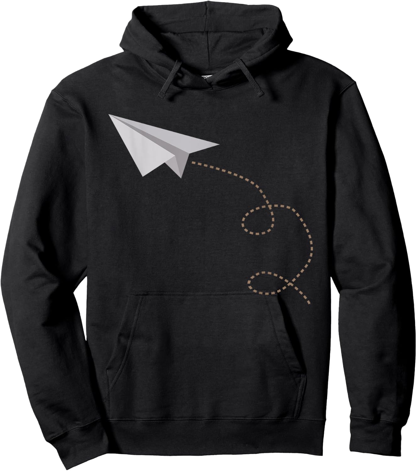 Flying Paper Airplane Awesome Paper Plane Hoodie - Hoodie | Black