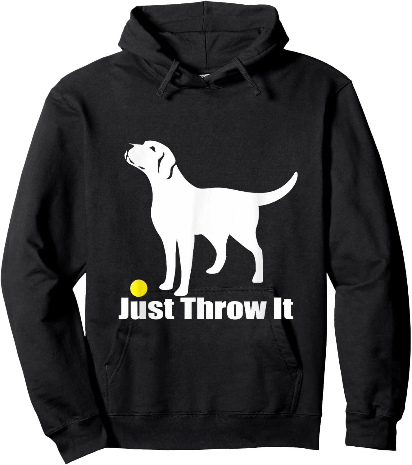 Just Throw It | Trending Labrador Retriever Dog Hoodie - Hoodie | Black