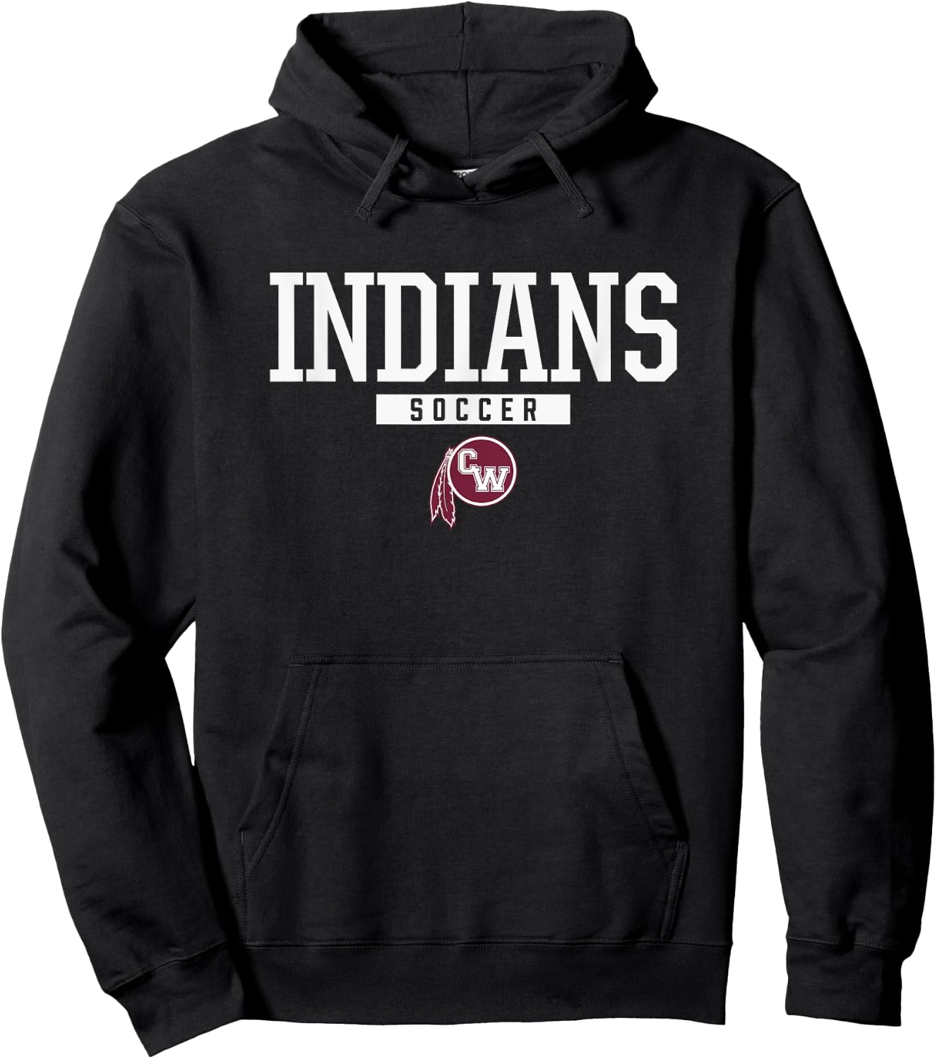 Canal Winchester Indians Logo Soccer HS Hoodie - Hoodie | Black