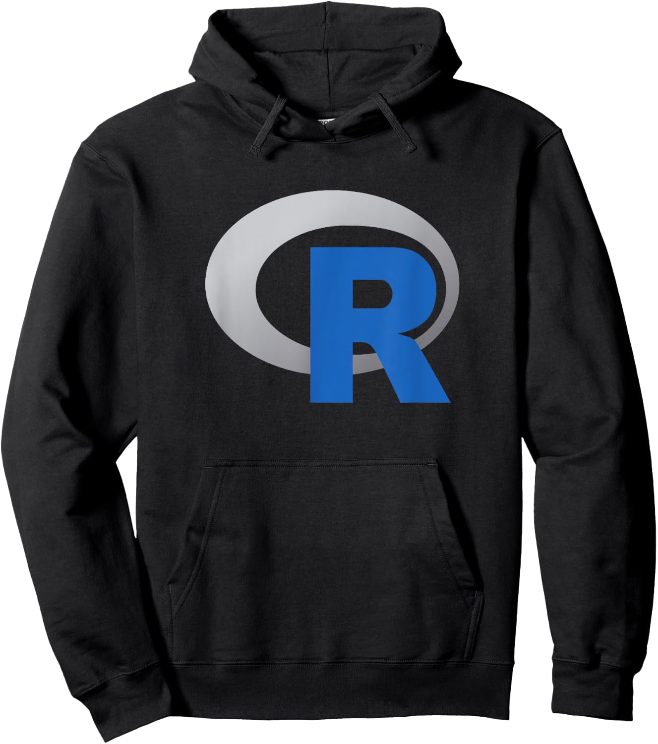 R Official Logo Programming Language Hoodie - Hoodie | Black