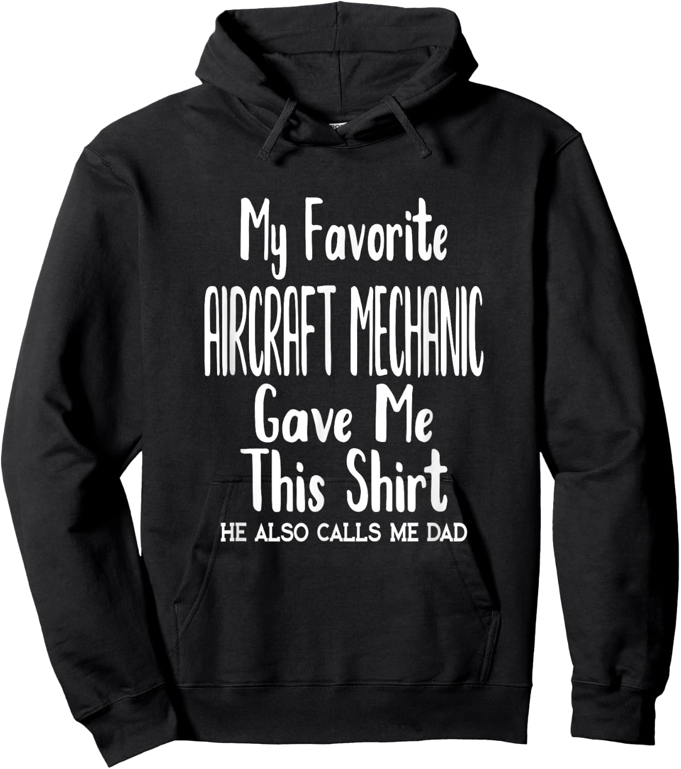 Dad Son Airplane Job - My Favorite Aircraft Mechanic Hoodie - Hoodie | Black