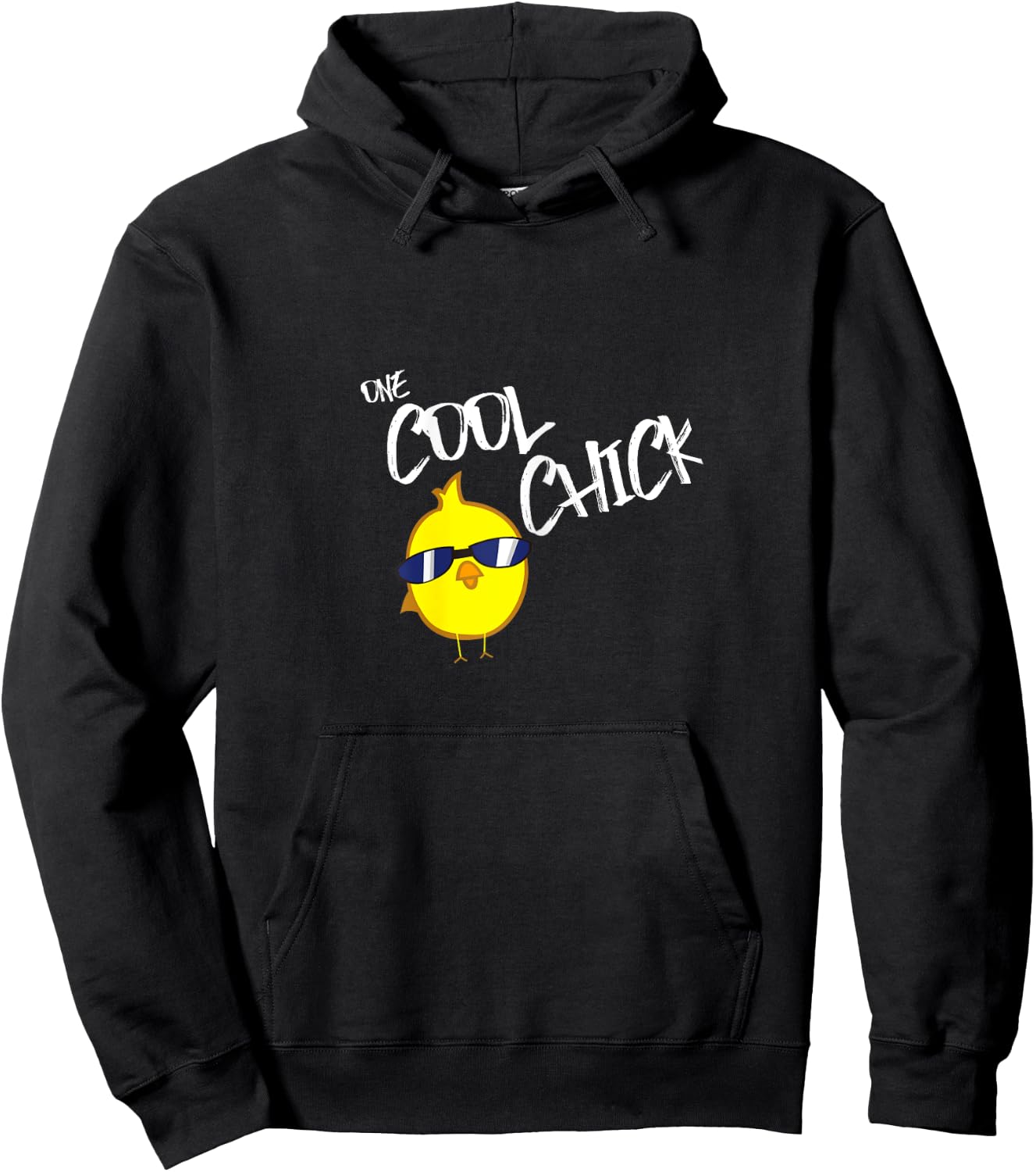 One Cool Chick Graphic Hoodie - Hoodie | Black