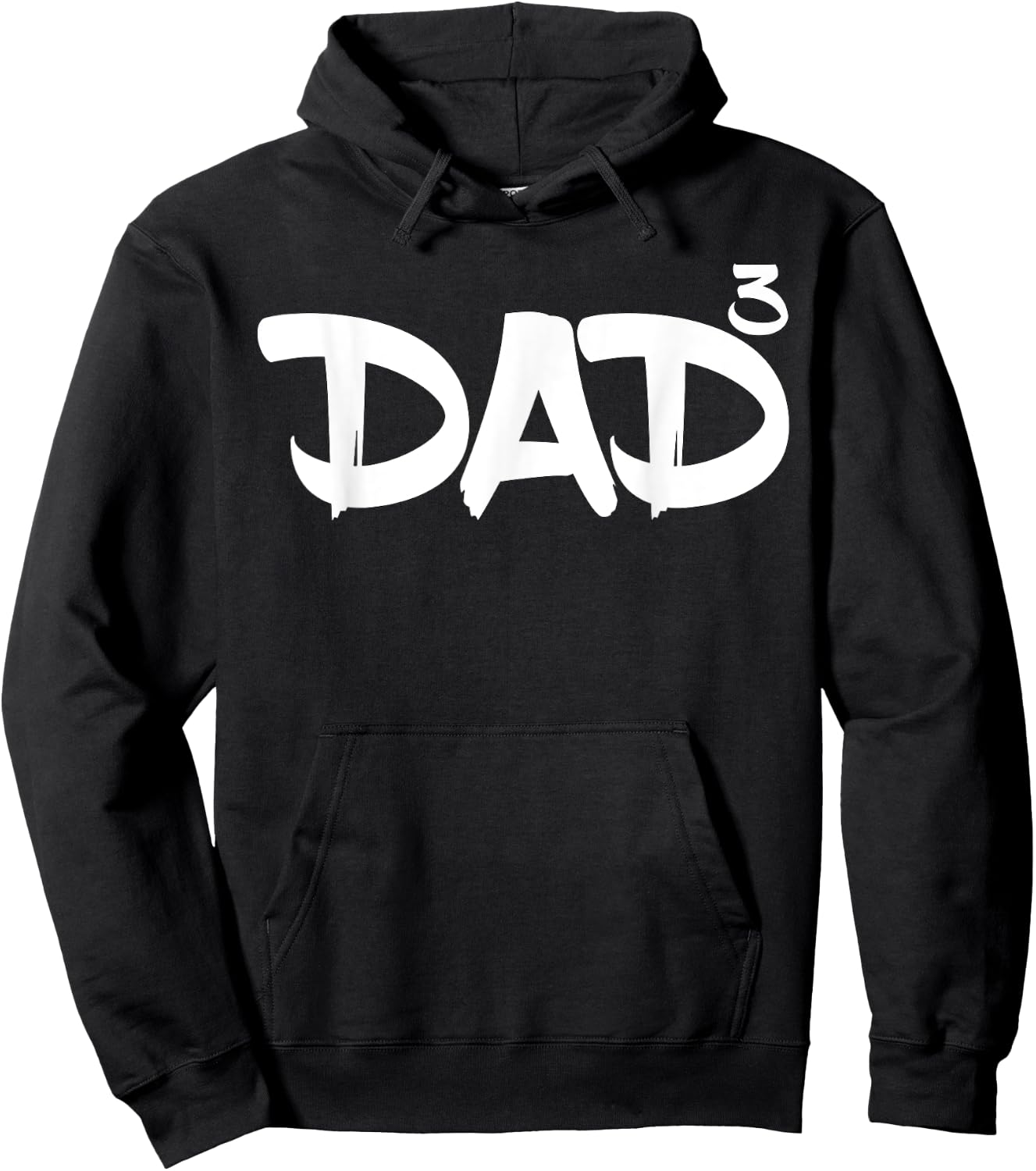 Dad 3 Kids 3rd Pregnancy Announcement Third Baby Hoodie - Hoodie | Black