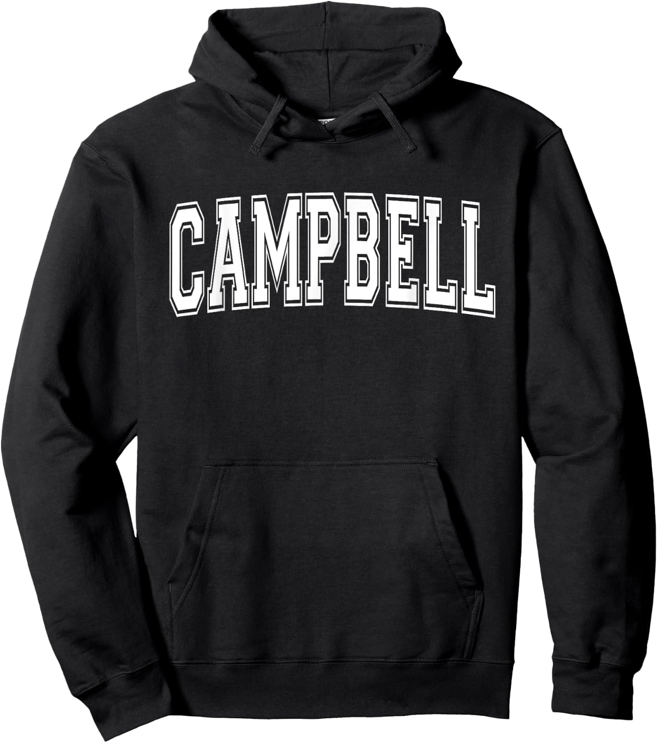 CAMPBELL CA CALIFORNIA USA Vintage Sports Varsity Style Hoodie - Hoodie | Black