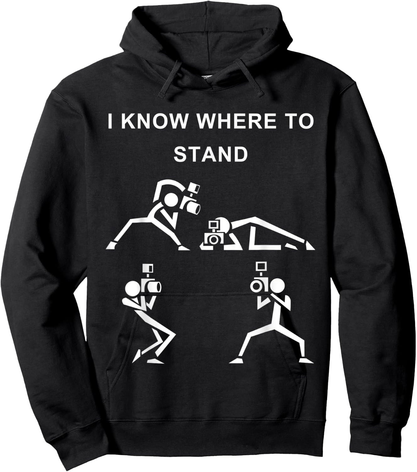Photographer Photojournalist Camera Man Funny Graphic Shirt Hoodie - Hoodie | Black