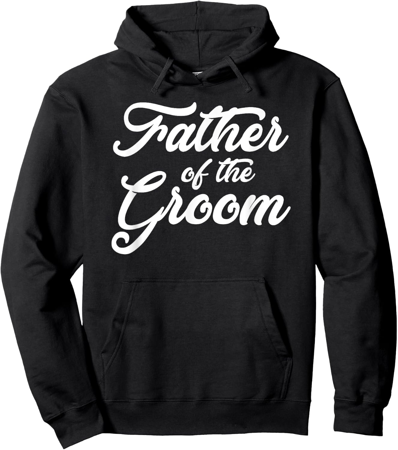 Father of The Groom Wedding Party Grooms Family T Shirt Hoodie - Hoodie | Black