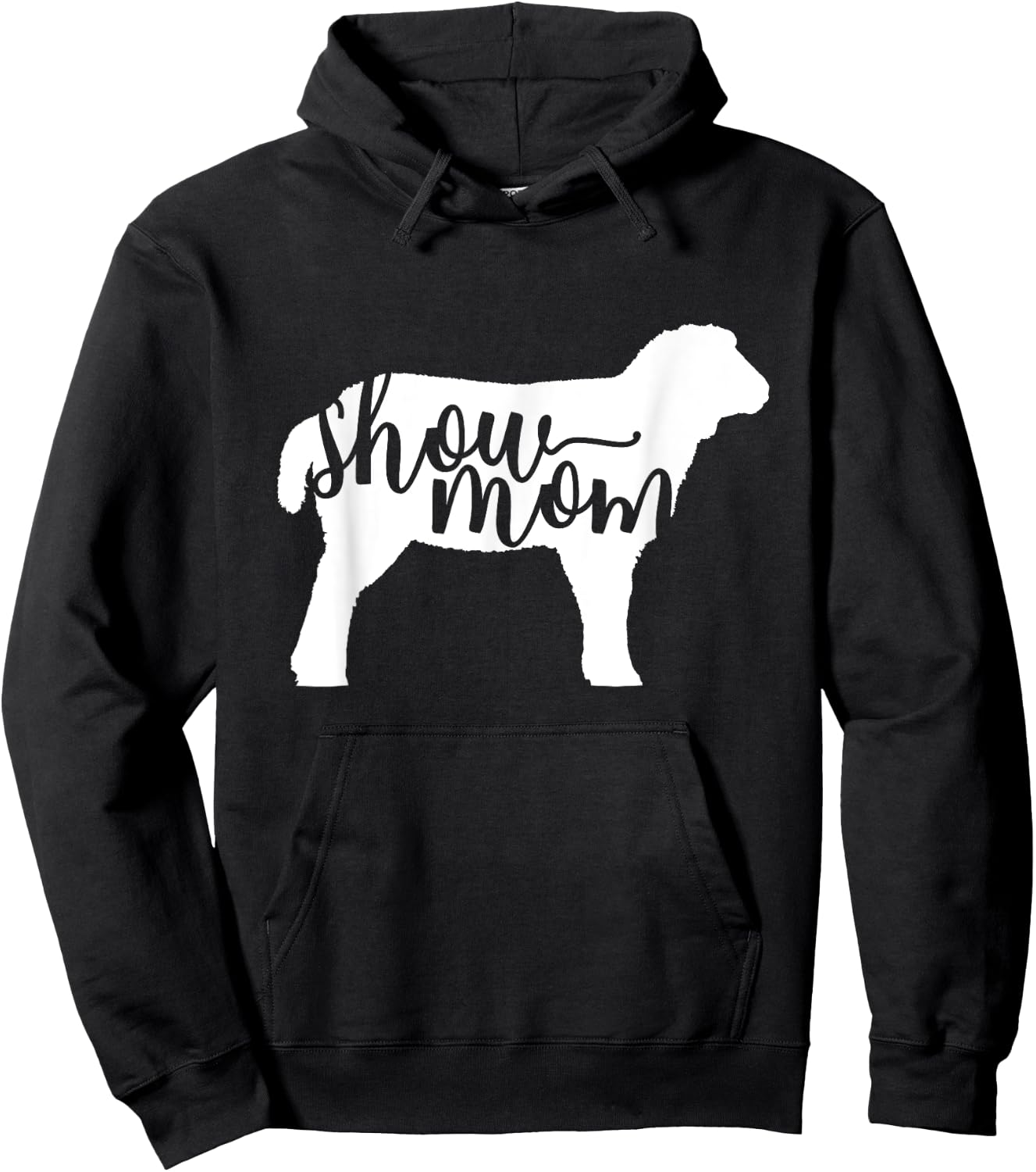 Cute Show Mom Sheep Shirt Hoodie - Hoodie | Black