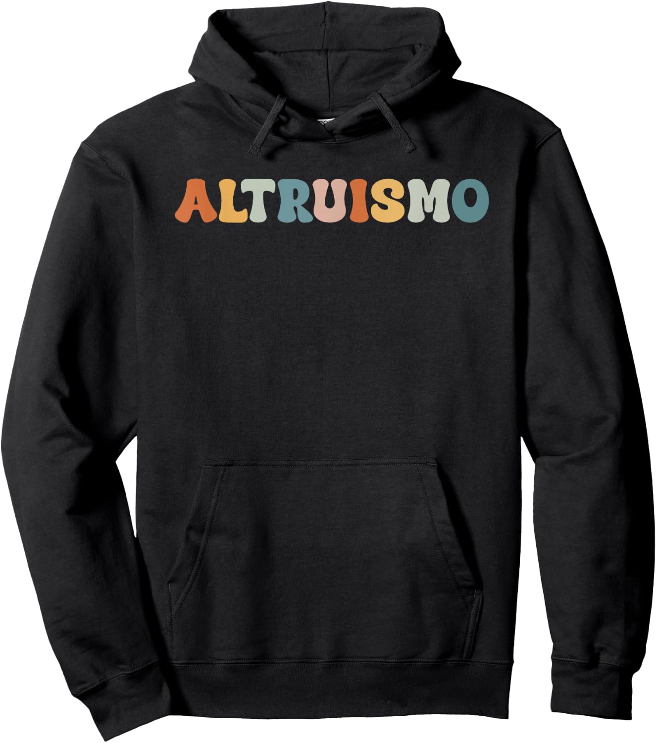Altruismo Vintage Retro Groovy Social Psychology Lover Hoodie - Hoodie | Black