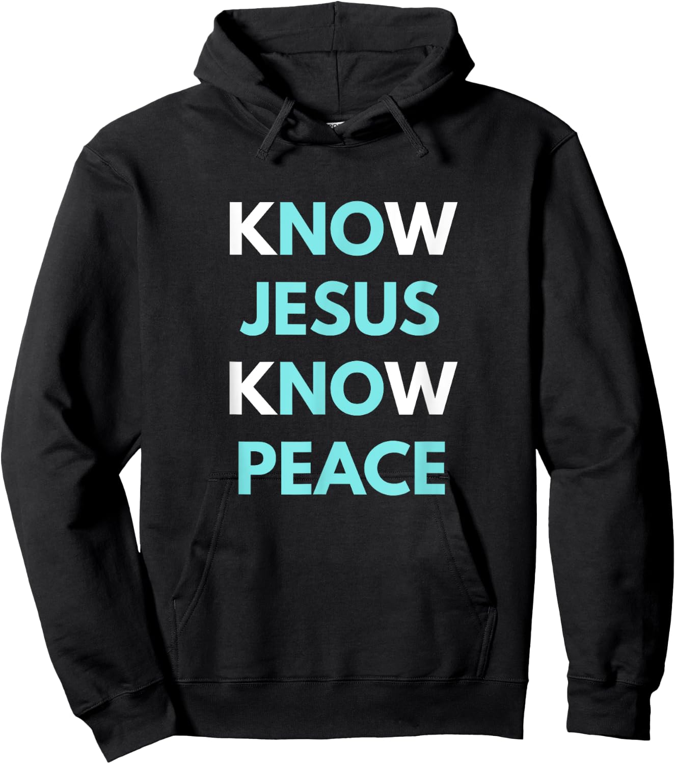 Know Jesus Know Peace Hoodie - Hoodie | Black