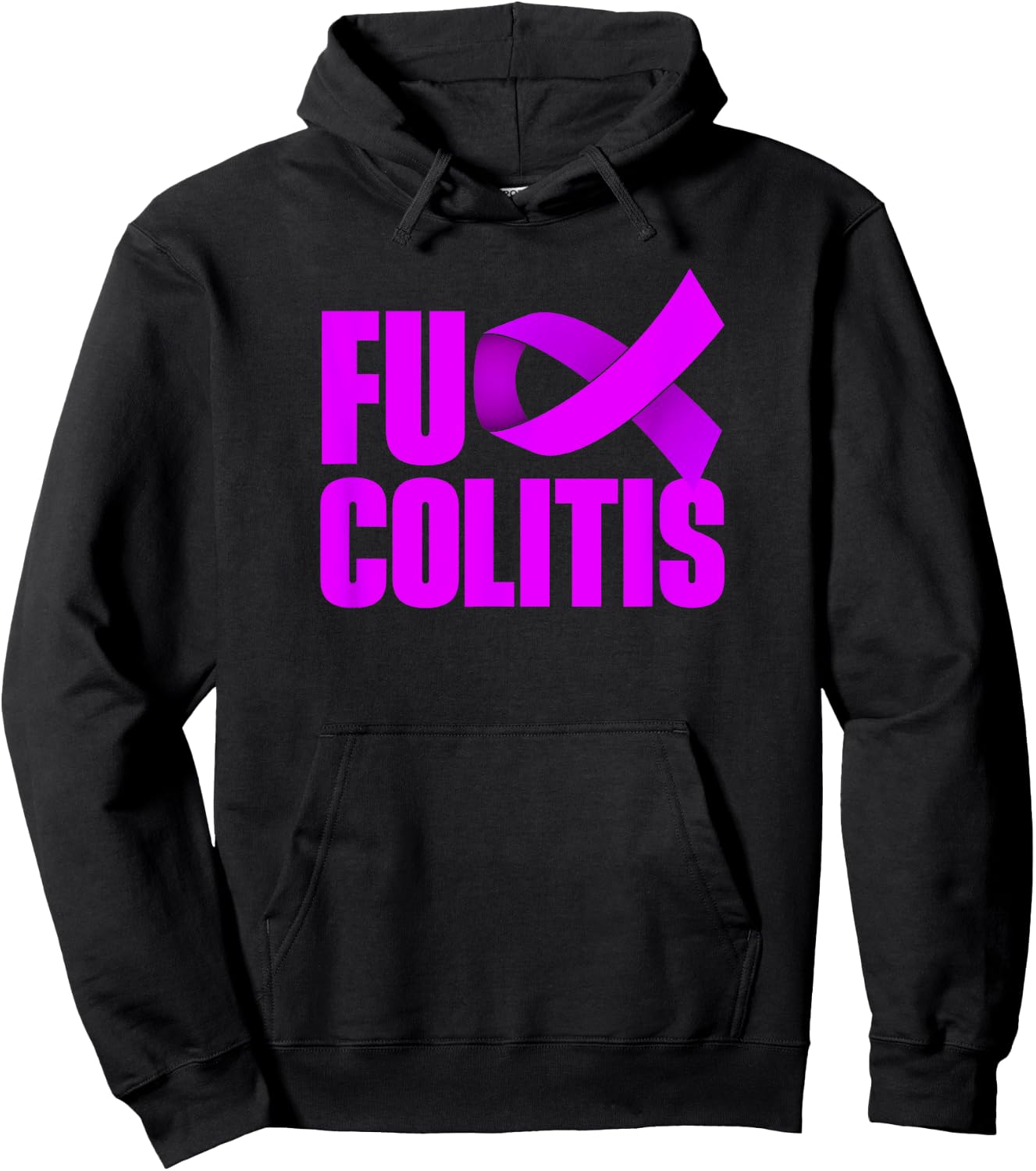 Fuck Colitis Shirt - Ulcerative Colitis Warrior Hoodie - Hoodie | Black