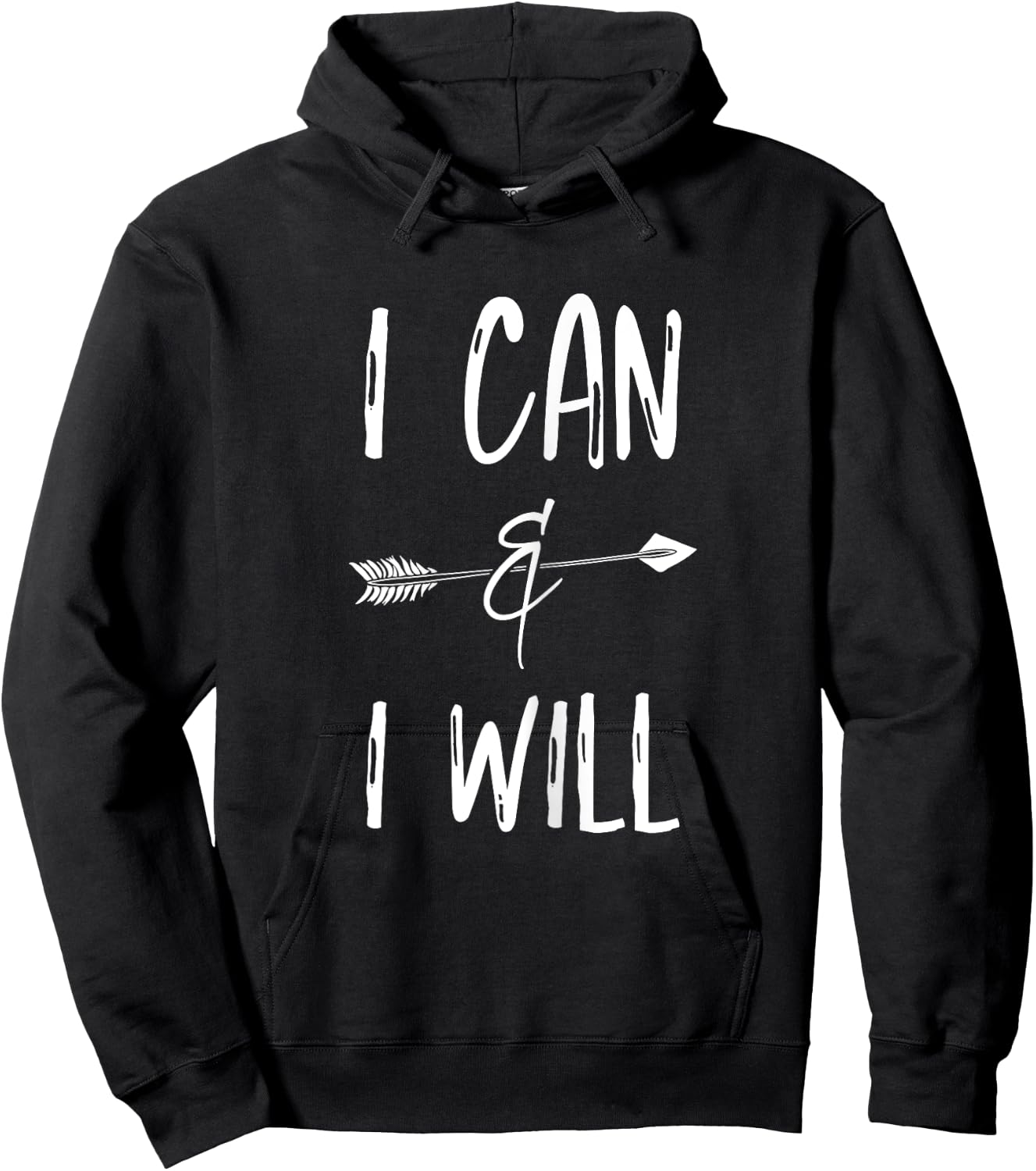 I Can I Will T Shirts Positive Message Girls Women Kids Hoodie - Hoodie | Black