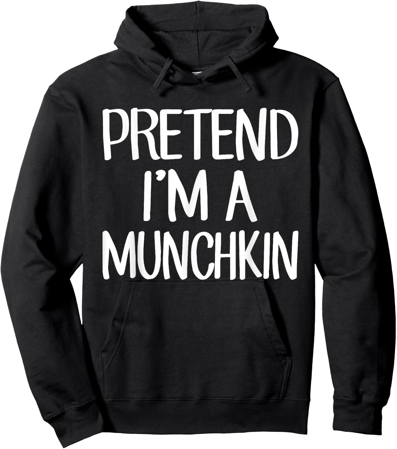 Pretend I'm A Munchkin Costume Family Lazy Easy Halloween Hoodie - Hoodie | Black
