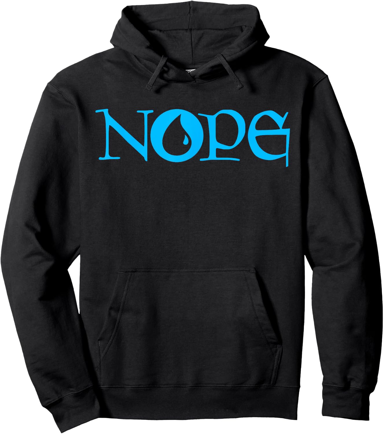 NOPE | Dark Blue Magic | Island Mana Symbol Hoodie - Hoodie | Black
