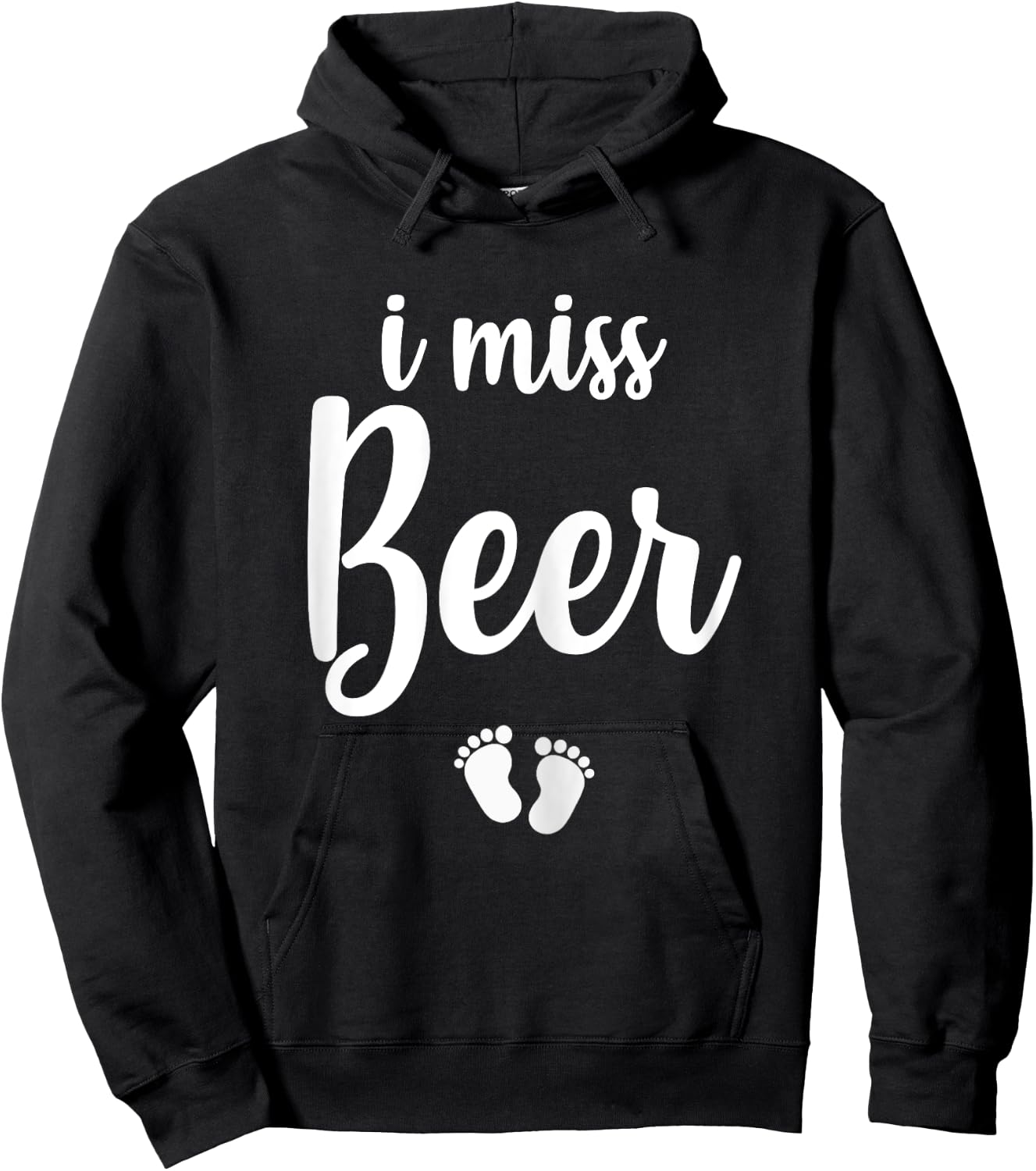 Pregnant Mom To Be I Miss Beer Pregnancy Joke Hoodie - Hoodie | Black