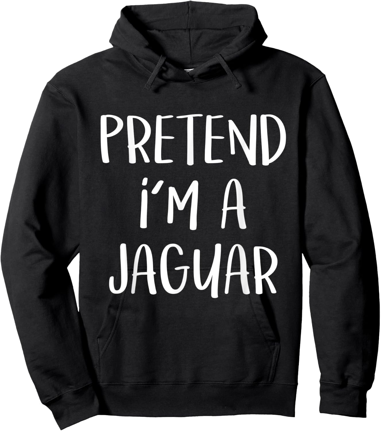 Pretend I'm A Jaguar Costume Party Funny Wild Cat Halloween Women Kids Hoodie - Hoodie | Black