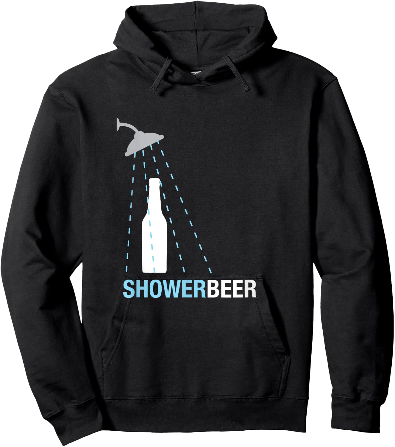 Shower Beer Shirt, Funny Trendy Meme Gift 3 Hoodie - Hoodie | Black