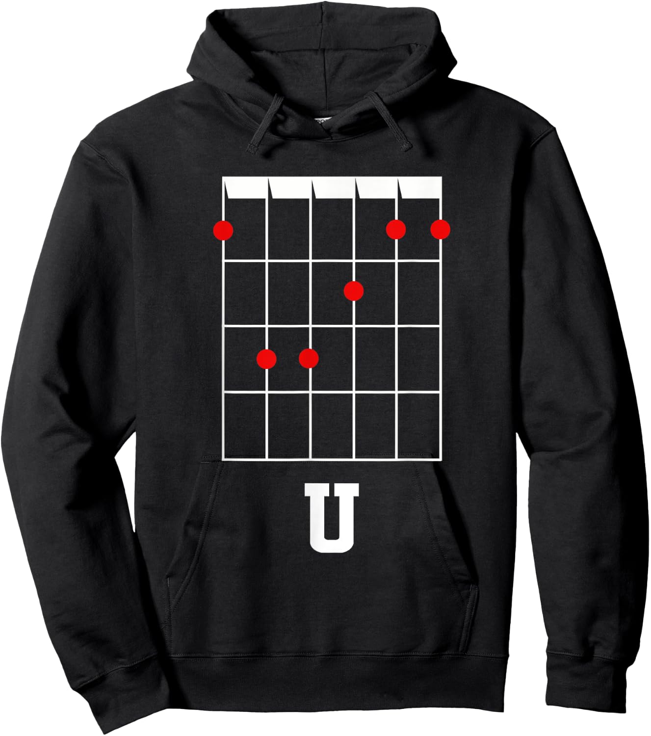 F U Funny Guitar Chord For Guitarists Hoodie - Hoodie | Black