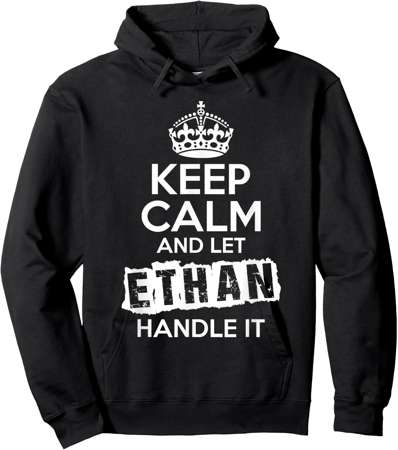 Ethan Keep Calm and Let Ethan Handle It Hoodie - Hoodie | Black