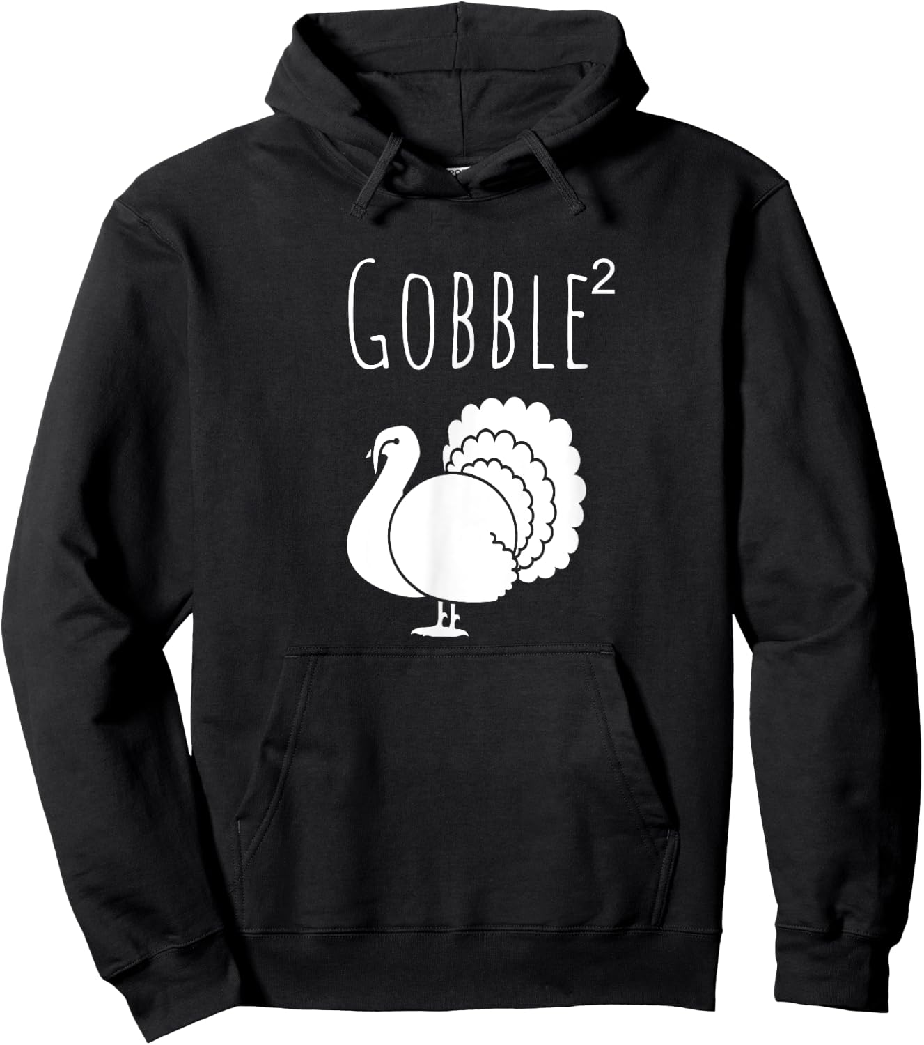 Funny Gobble Squared Turkey Day Thanksgiving Hunter Hoodie - Hoodie | Black