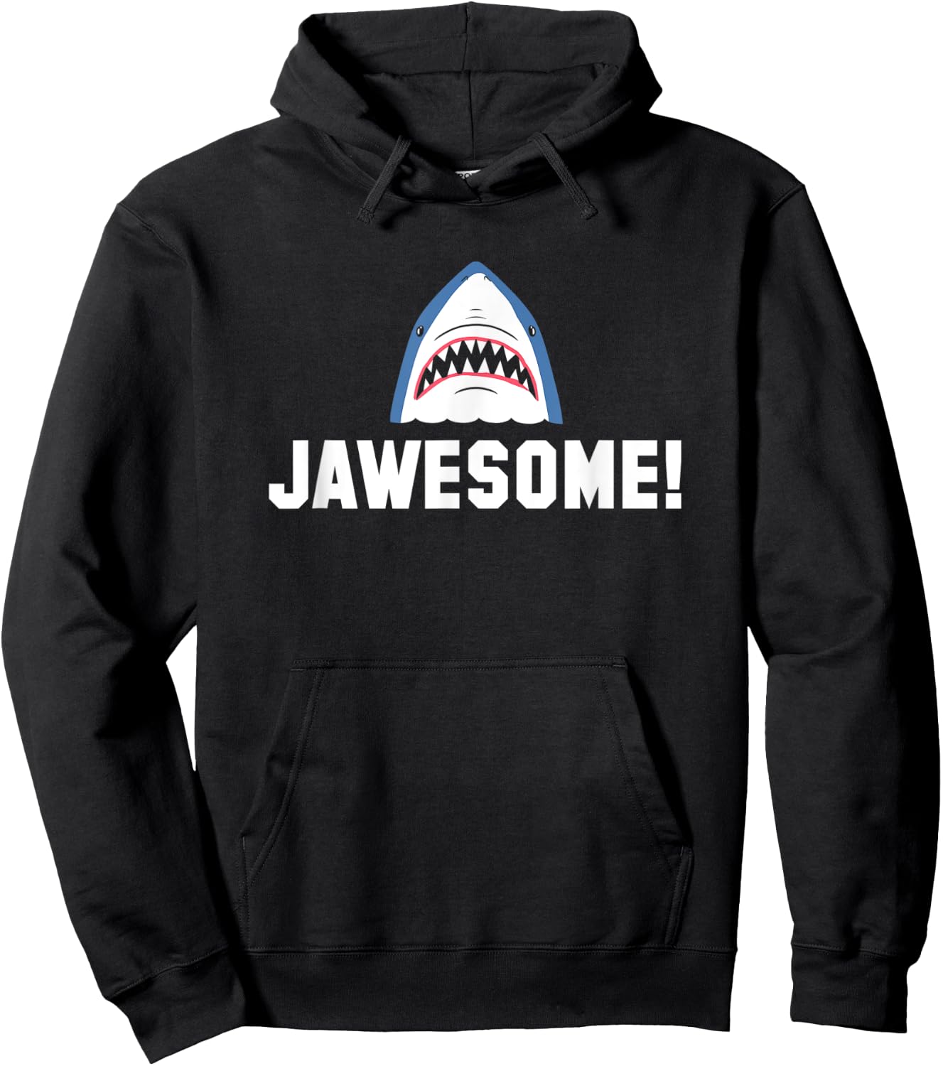 Jawesome! Funny Great White Shark Hoodie - Hoodie | Black