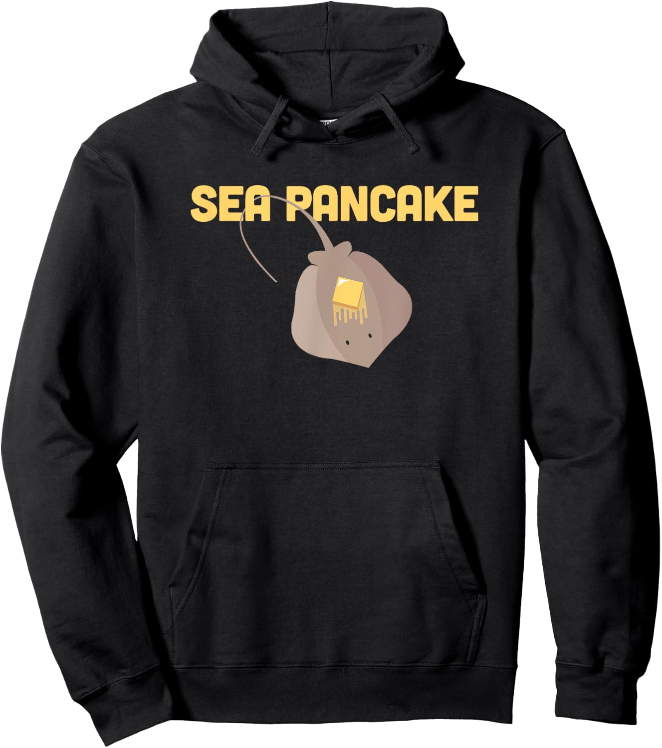 Sting Ray, Ocean Creature, & Skate / Pancake Stingray Hoodie - Hoodie | Black