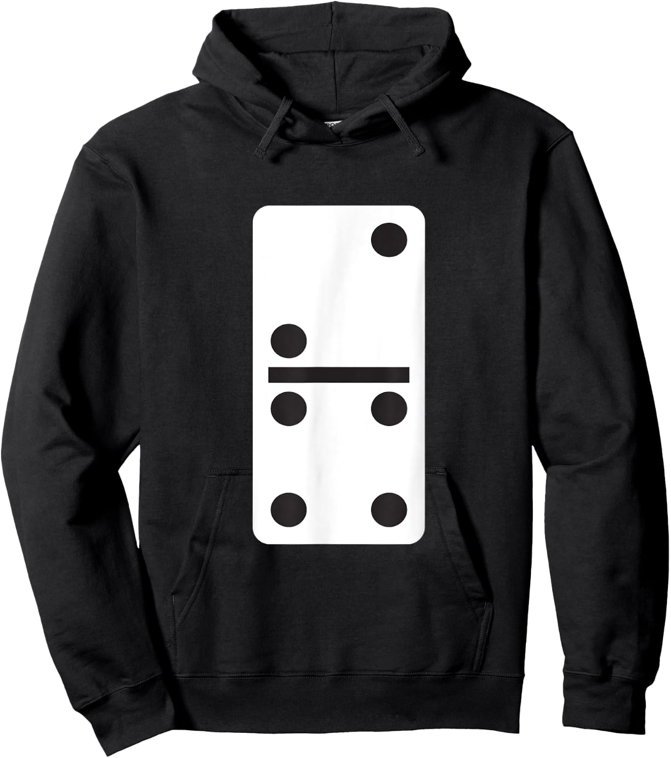 Two Four Dominoes Halloween Costume Domino Game Hoodie - Hoodie | Black