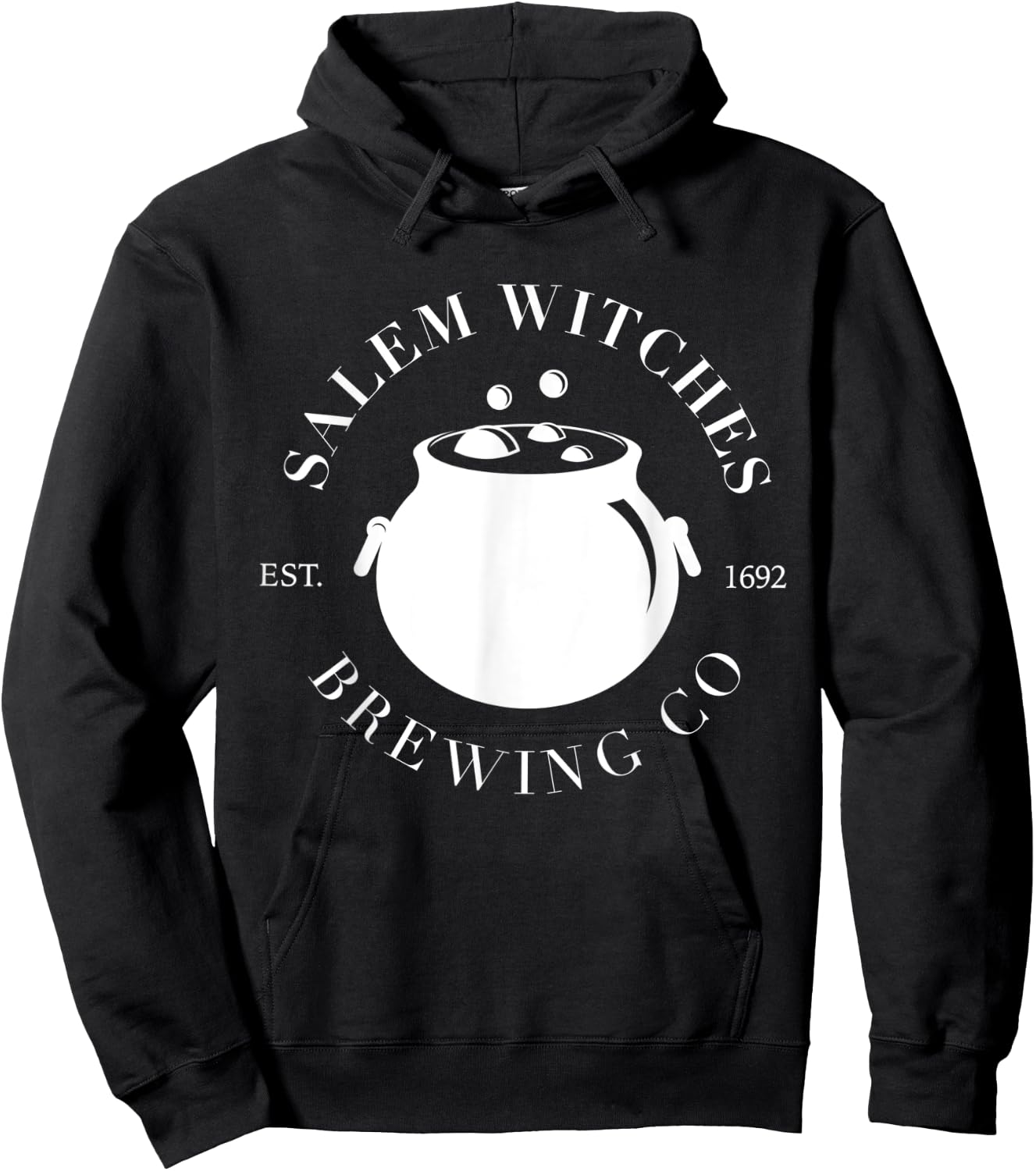 Salem Witches Brewing Company est 1692 Halloween Hoodie - Hoodie | Black