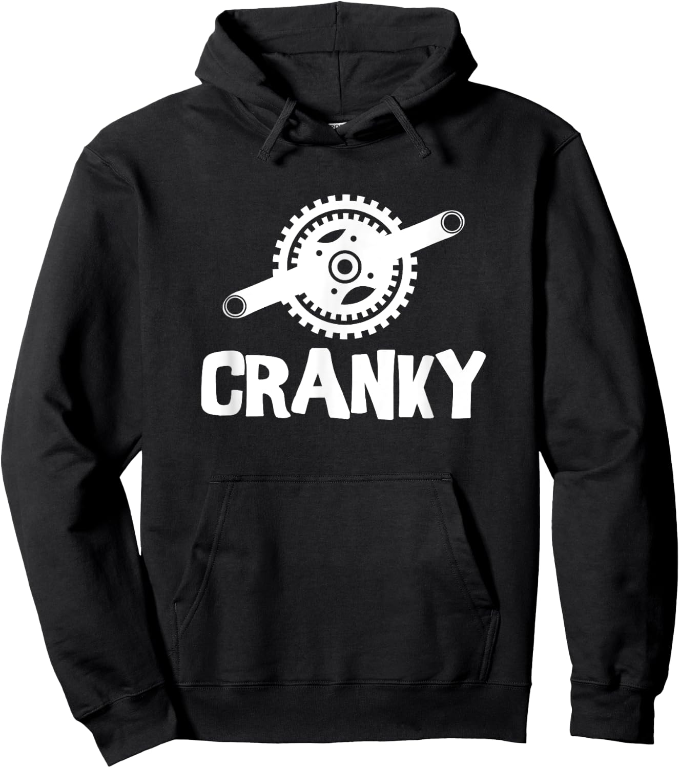 Funny Bicycle Lover's Meme - Cranky Hoodie - Hoodie | Black