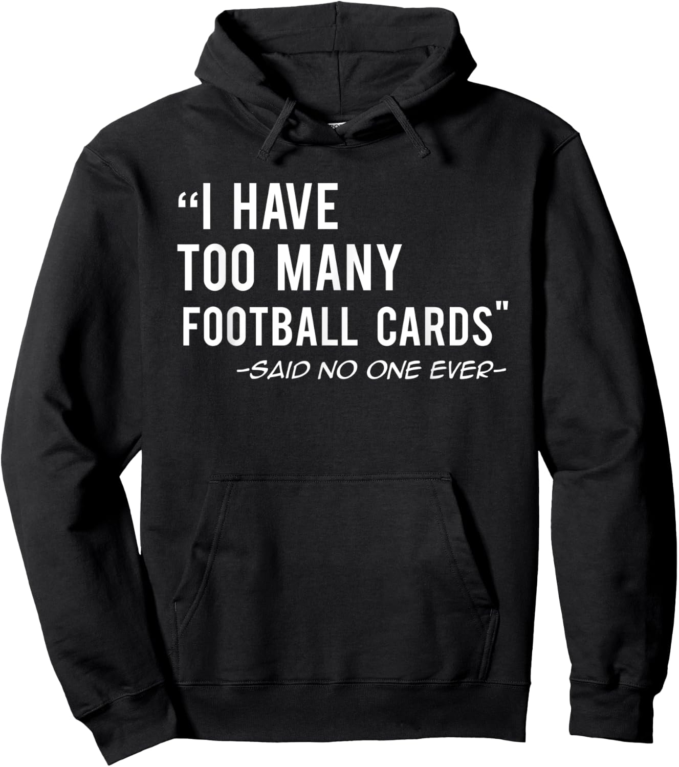 Funny Football Cards Collector Gift Hoodie - Hoodie | Black