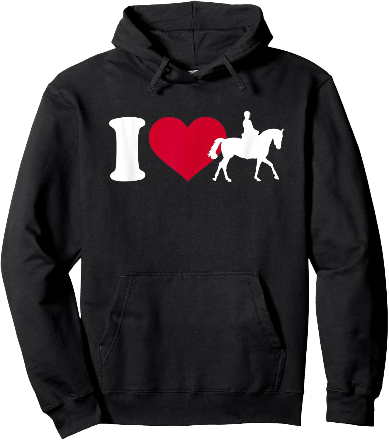 I love horse riding Hoodie - Hoodie | Black