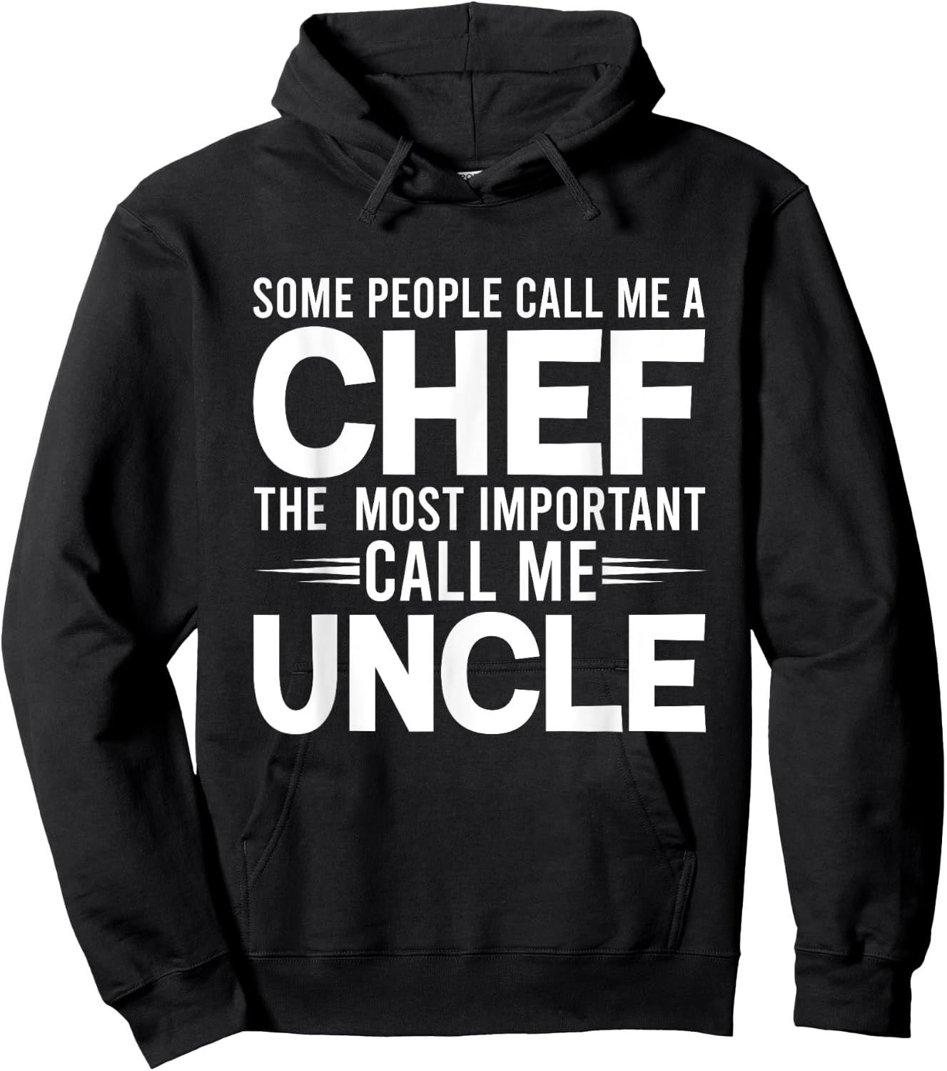 Proud Uncle Cooker Uncles Cooking Chef Gifts Hoodie - Hoodie | Black
