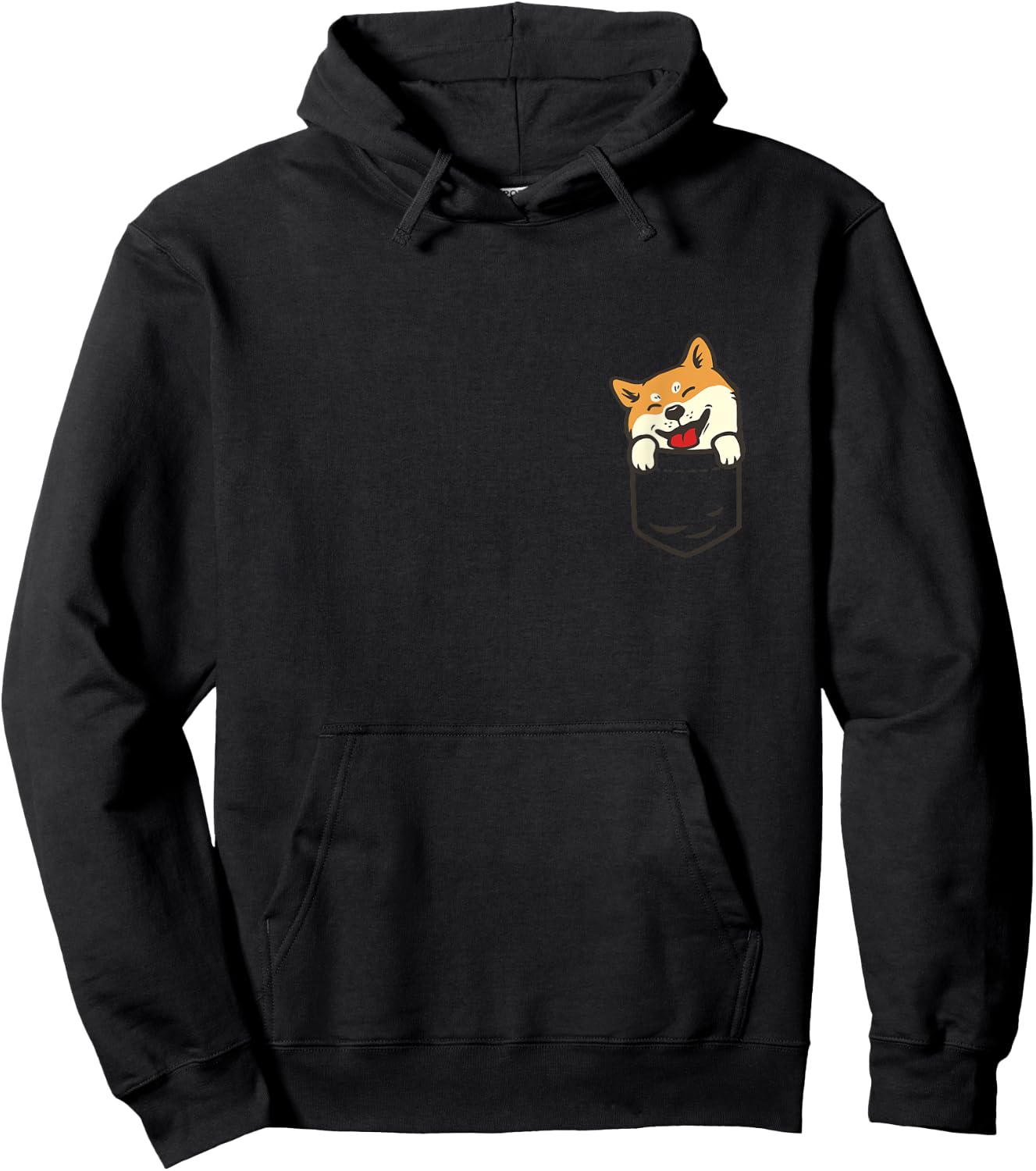 Cute Shiba Inu In Your Pocket Akita Dog Lover Owner Gift Hoodie - Hoodie | Black